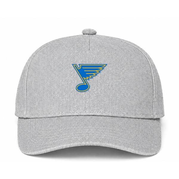 St. Louis Blues NHL Logo Gray Dad Baseball Cap Hat