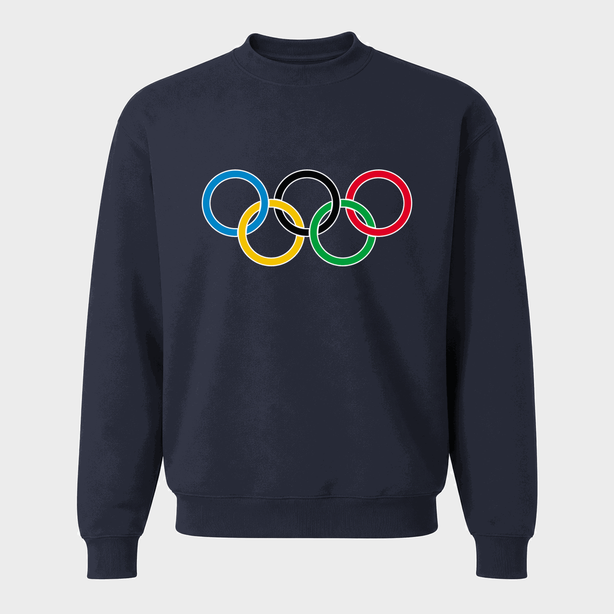 Men's Olympic Rings Logo Crewneck Sweatshirt - Navy