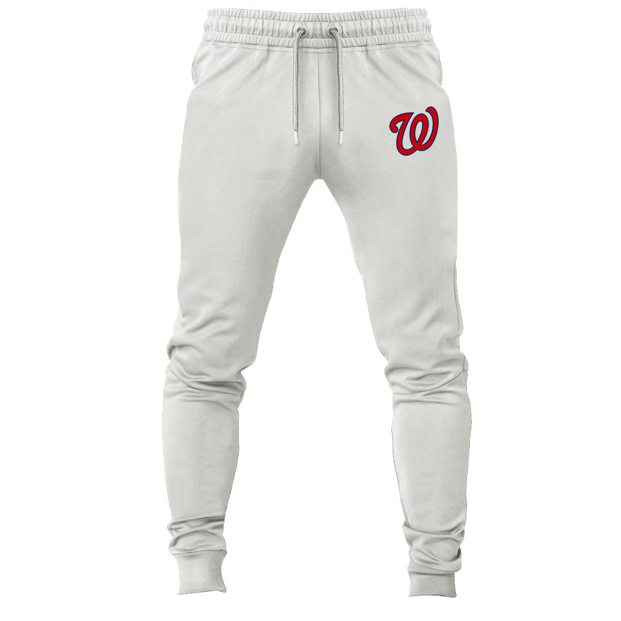 Washington Nationals joggers sweatpants - White