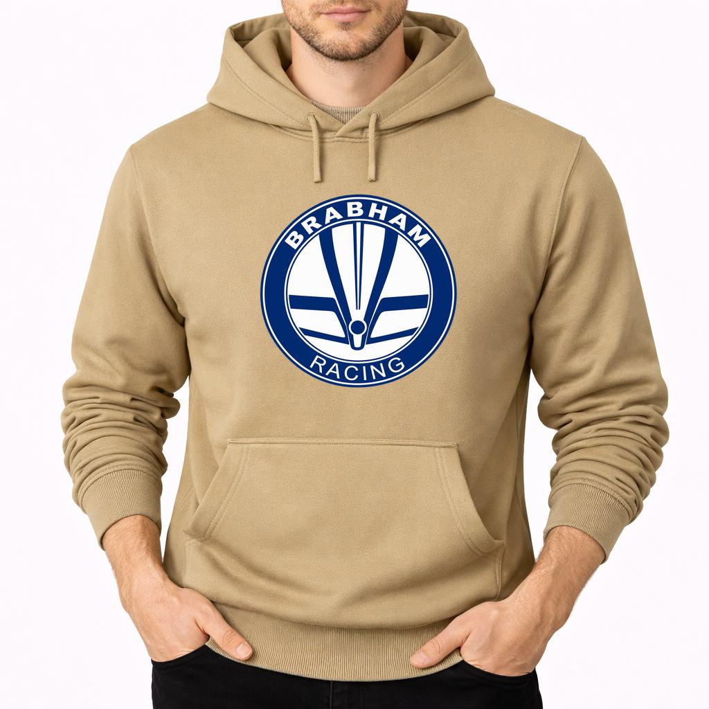 Men's Brabham Racing Pullover Hoodie - Tan