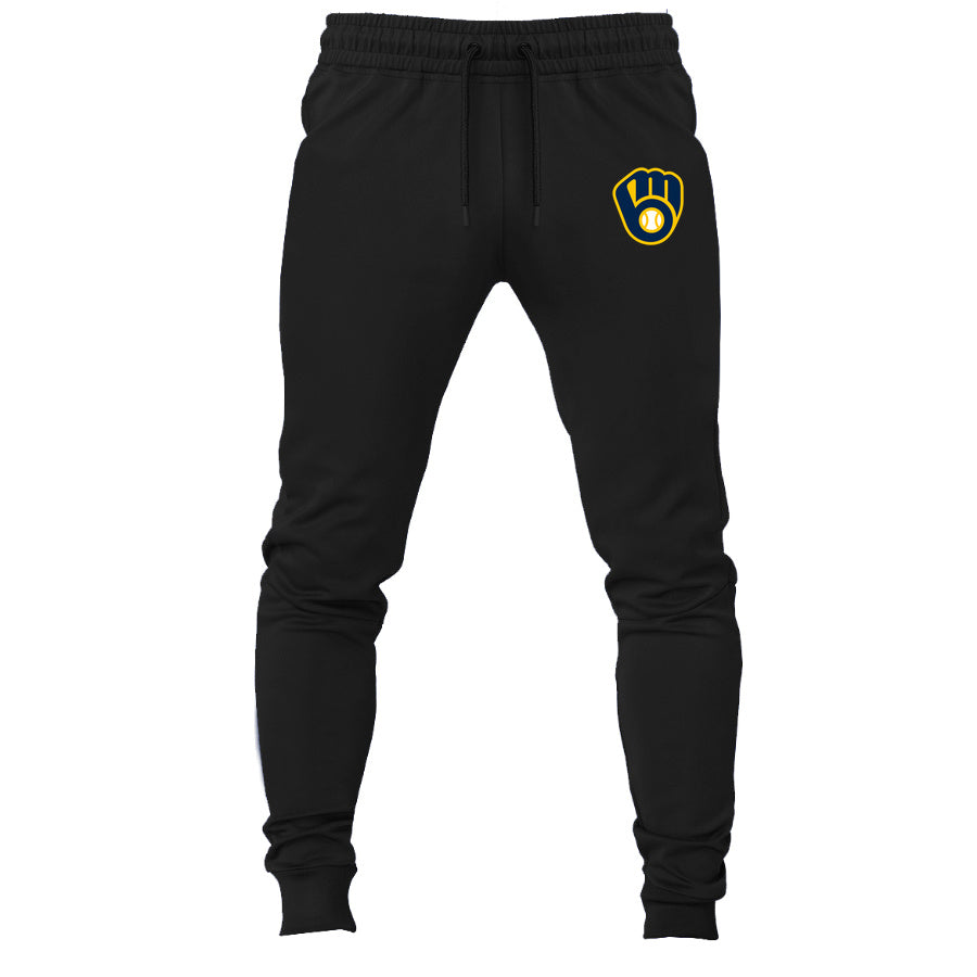Milwaukee Brewers joggers sweatpants - Black