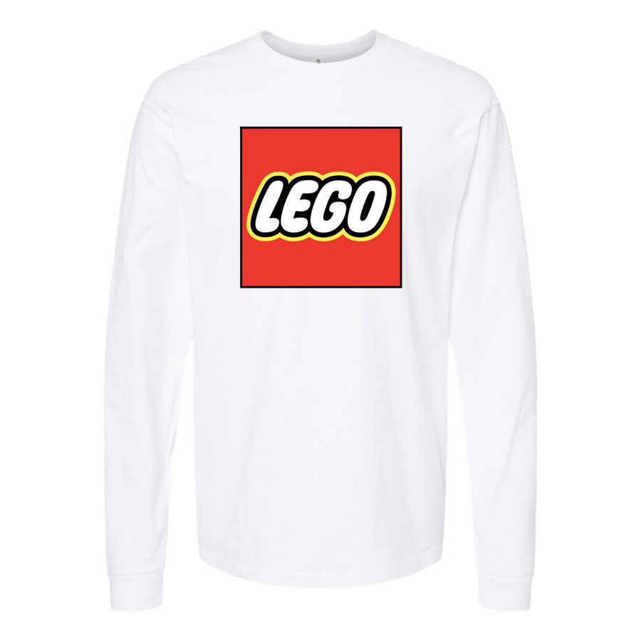 Men's LEGO Logo Long sleeves Cotton Blend T-Shirt - White