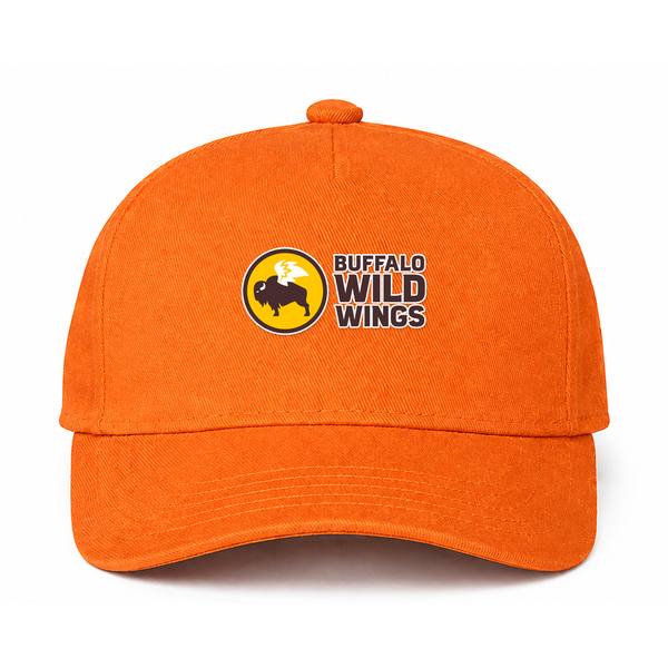 Buffalo Wild Wings Logo Version 2 Orange Dad Baseball Cap Hat