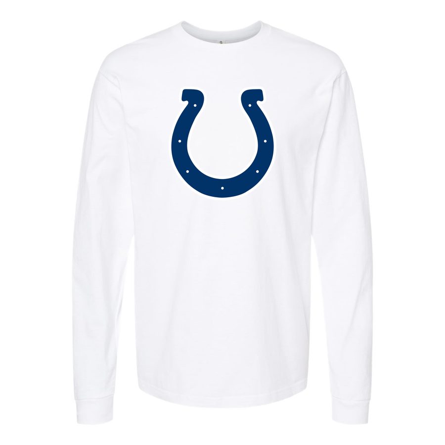 Men's Indianapolis Colts Long sleeves Cotton Blend T-Shirt - White
