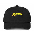 Robin Logo Black Dad Baseball Cap Hat