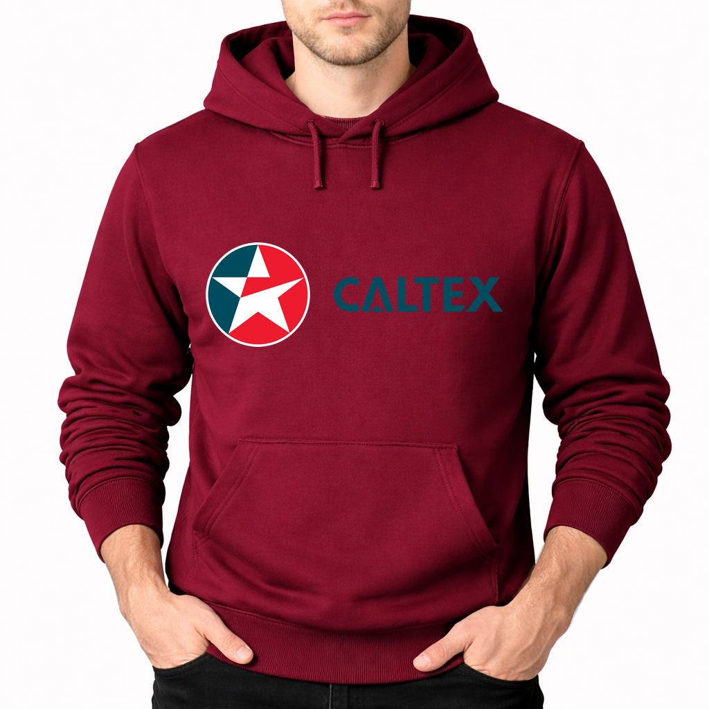 Men's Caltex Pullover Hoodie - Burgundy