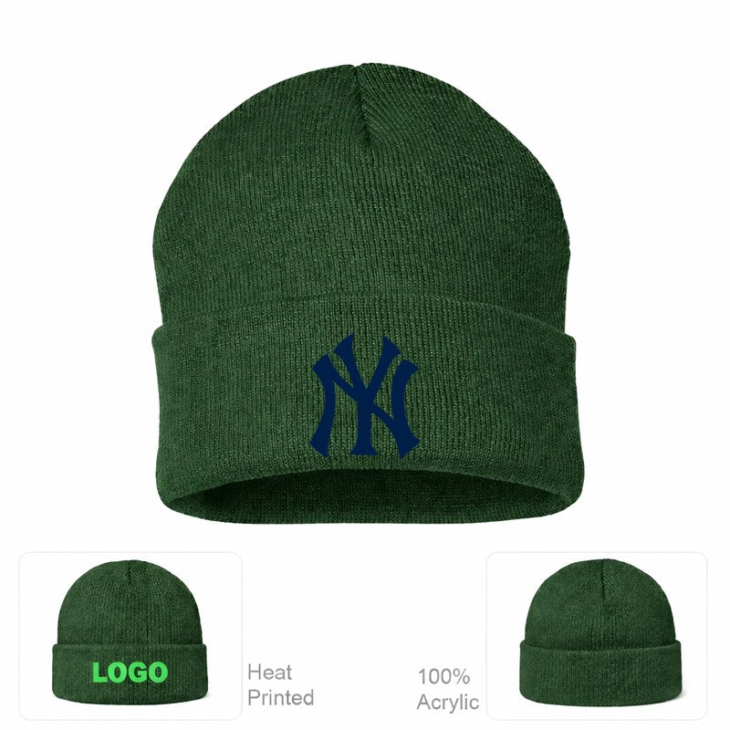 New York Yankees Forest Green Beanie Hat