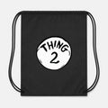 Dr. Seuss Thing 2 Drawstring Bag - Black