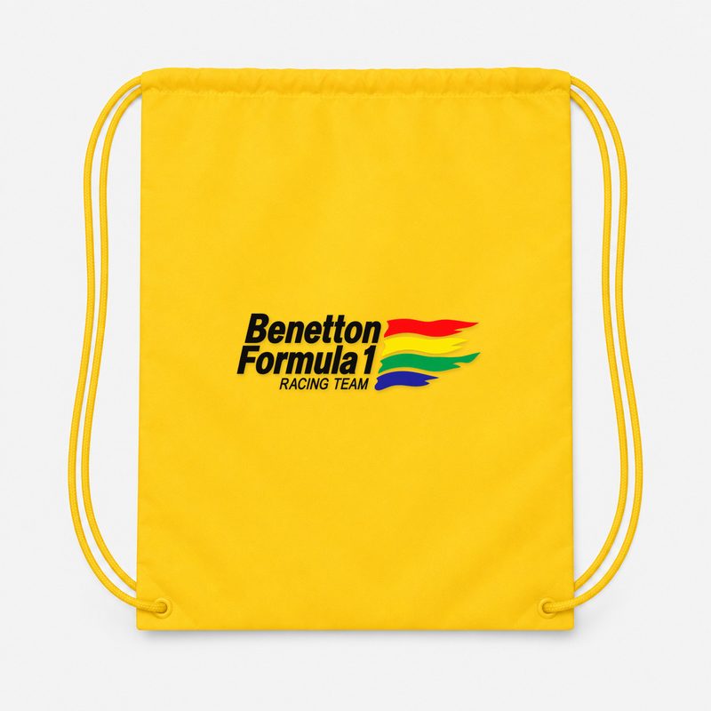 Benetton Formula 1 Racing Team Drawstring Bag - Yellow