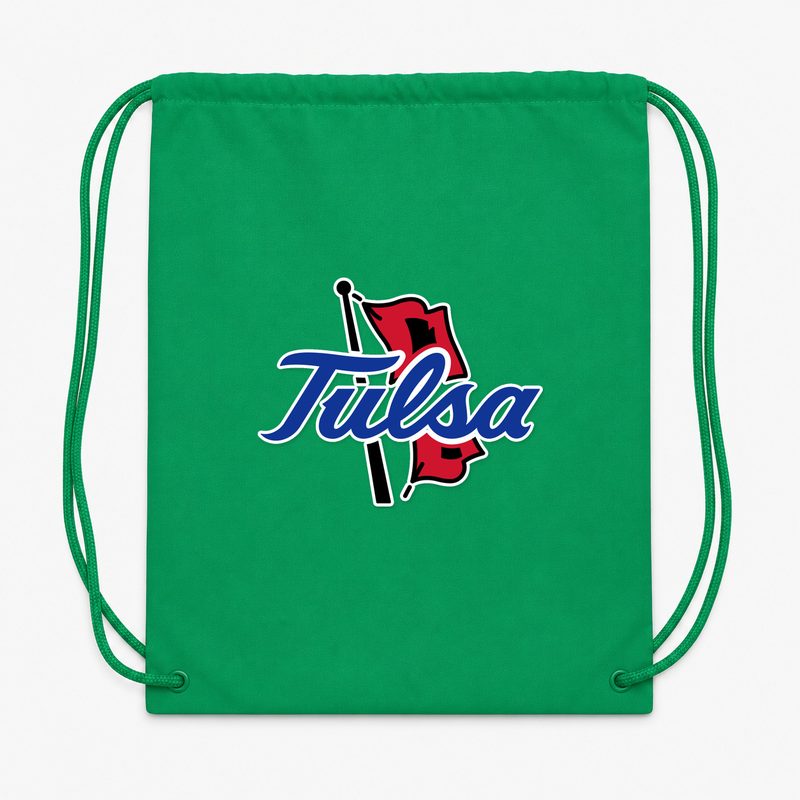 Tulsa Golden Hurricane Drawstring Bag - Green