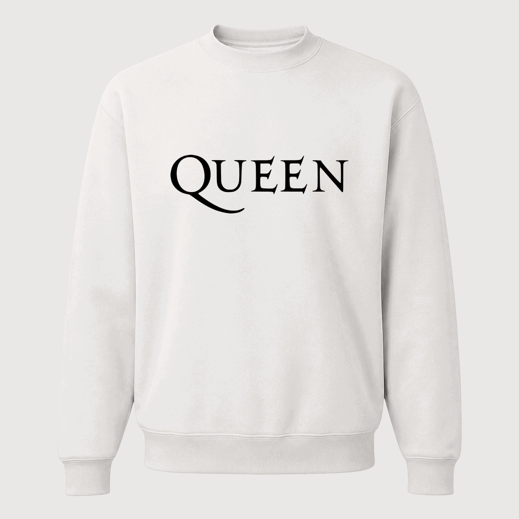 Men's Queen Crewneck Sweatshirt - White