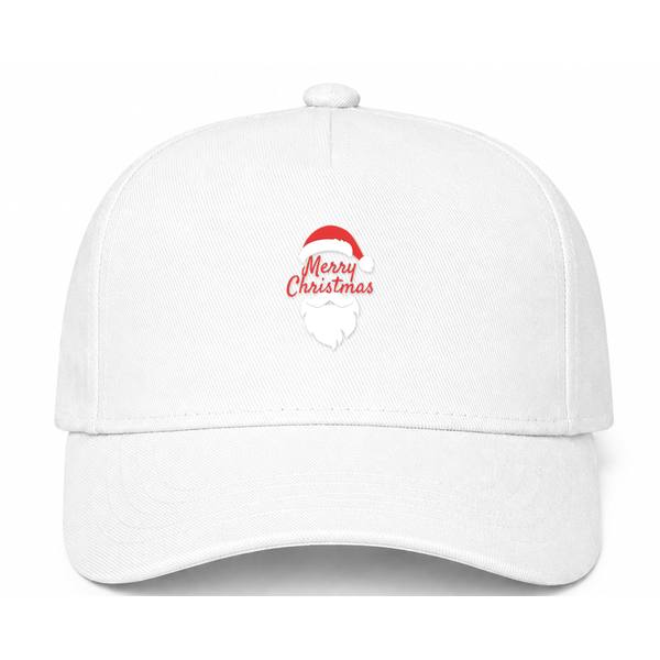 Merry Christmas Santa Claus Logo White Dad Baseball Cap Hat