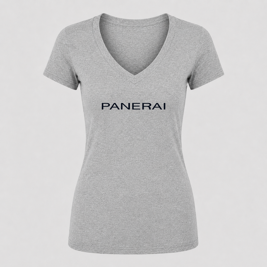 Women's Panerai V Neck T-Shirt in gray