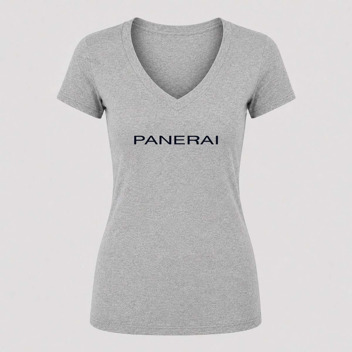 Women's Panerai V Neck T-Shirt in gray