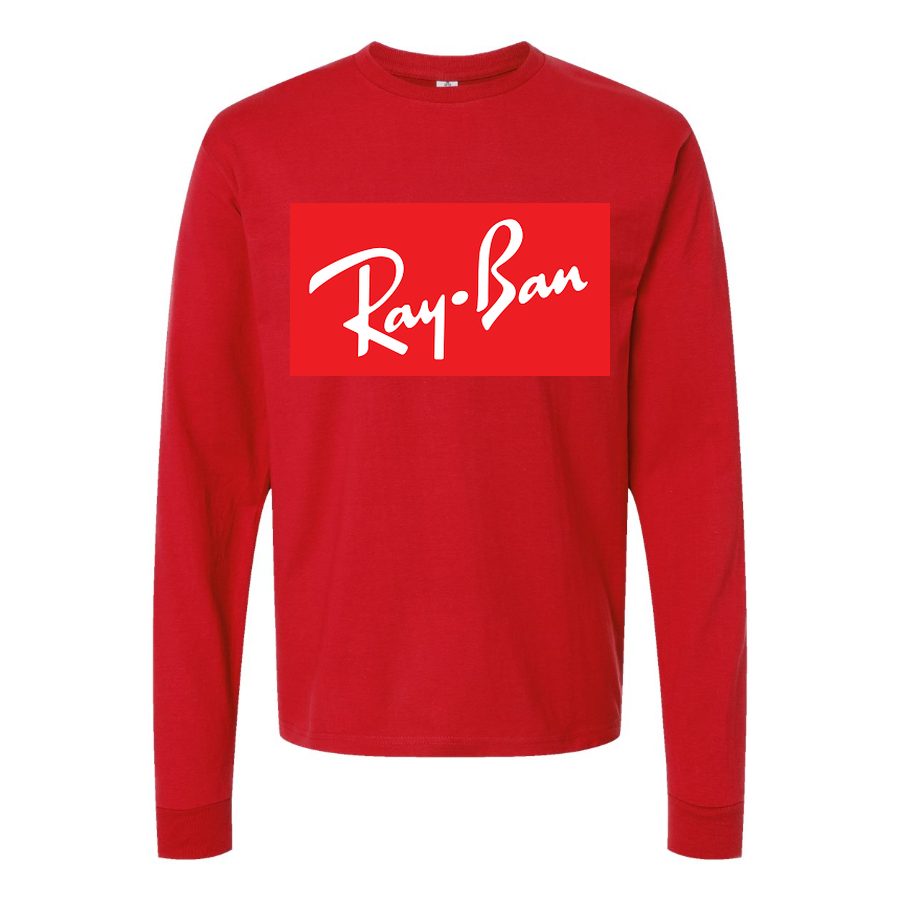 Men's Ray Ban Long sleeves Cotton Blend T-Shirt - Red