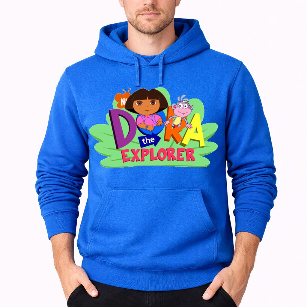 Men's Dora the Explorer Pullover Hoodie - Azure