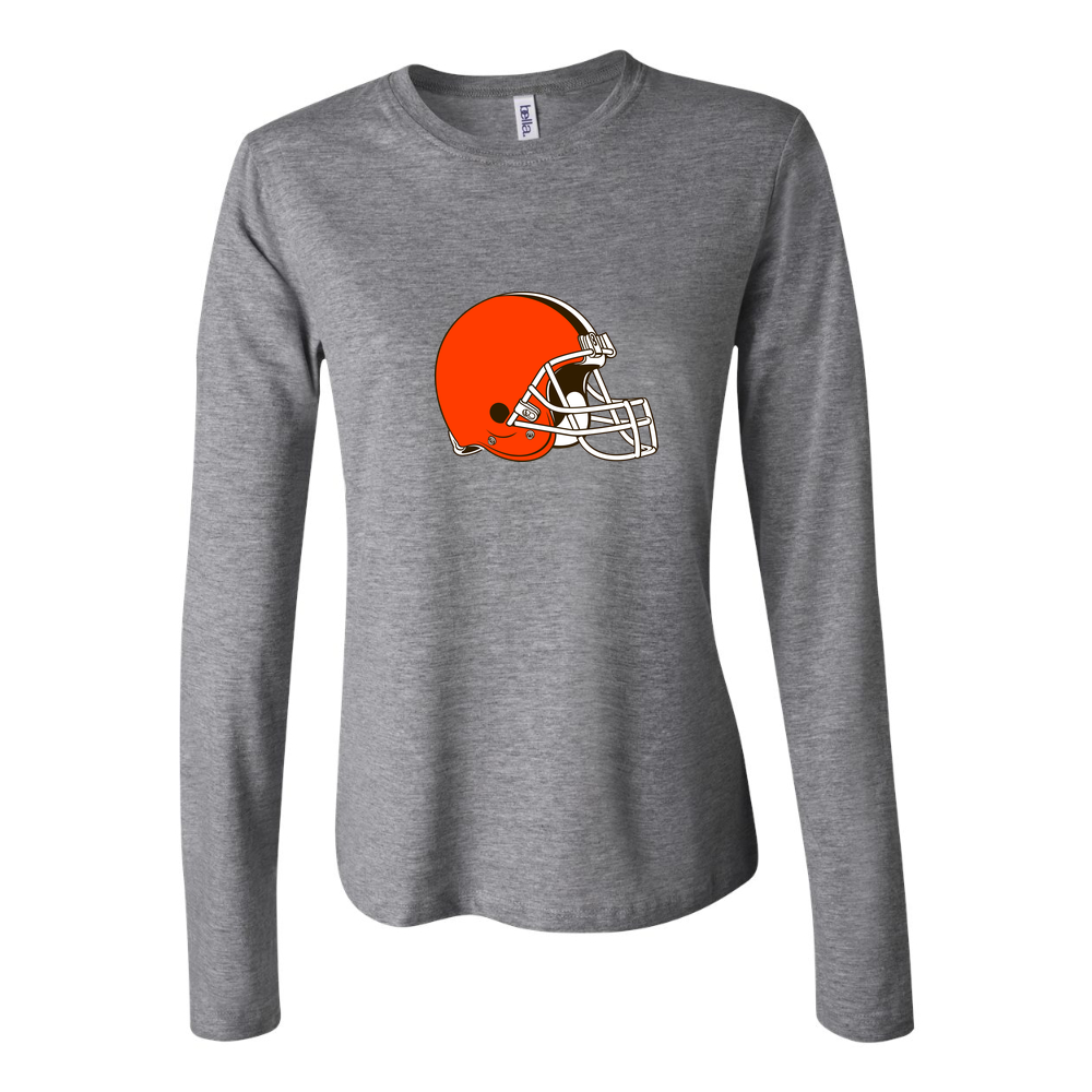 Women's Cleveland Browns Long Sleeve T-Shirt - Gray