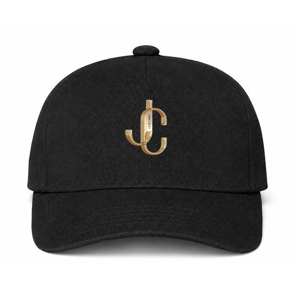 Jimmy Choo Logo Black Dad Baseball Cap Hat