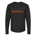 Men's Merrell-Logo-1536x864 Long sleeves Cotton Blend T-Shirt - Black