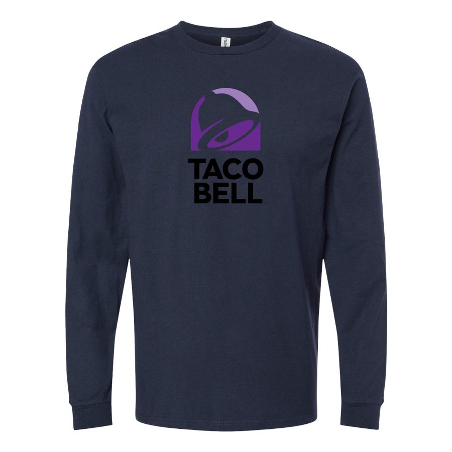 Men's Taco Bell Long sleeves Cotton Blend T-Shirt - Navy