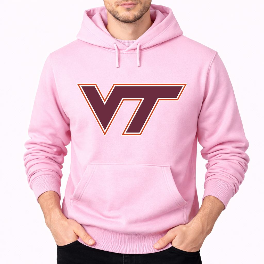 Men's Virginia Tech Hokies Pullover Hoodie - Pink