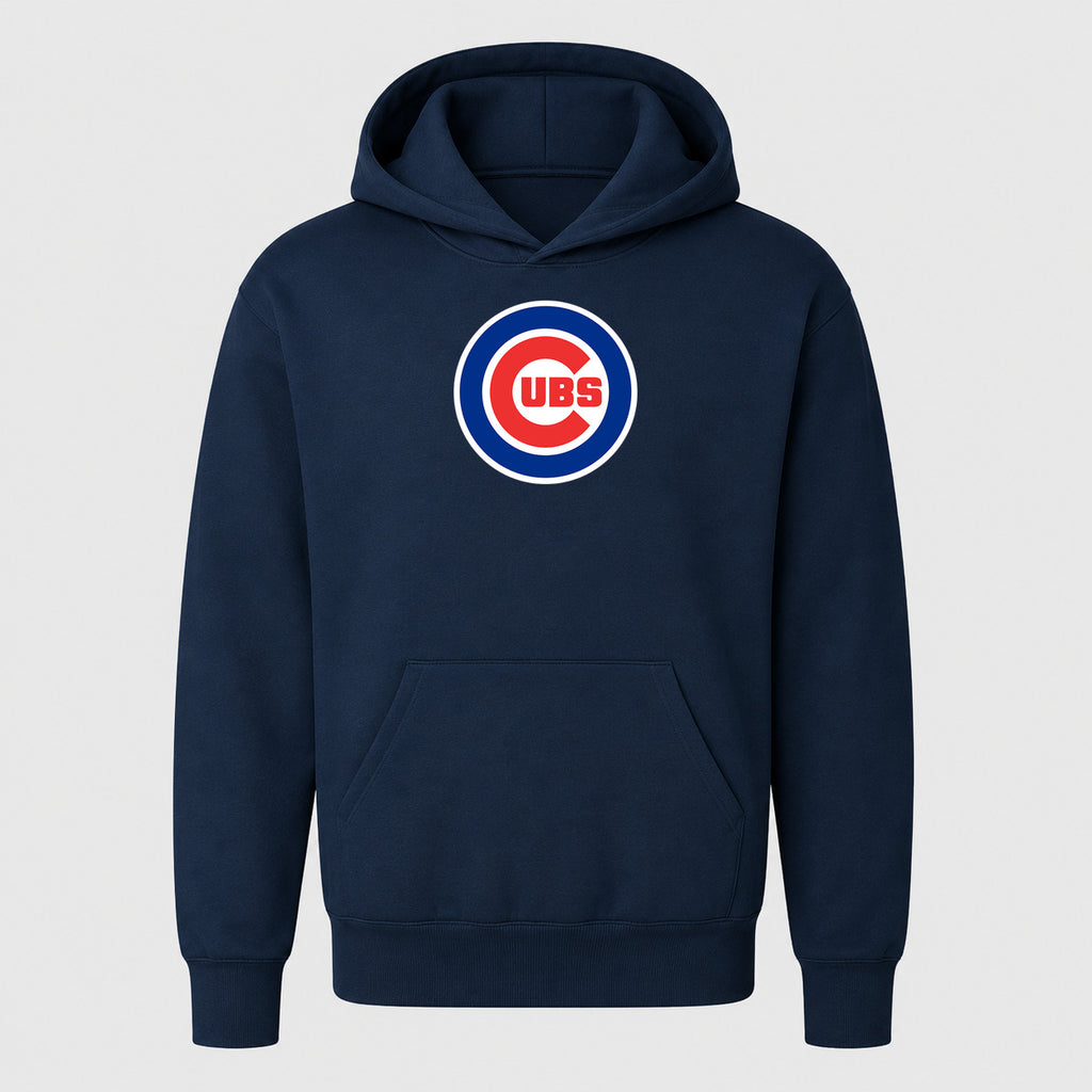 Youth Chicago Cubs Pullover Hoodie - Navy
