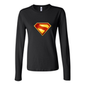 Women's Superman 2025 Long Sleeve T-Shirt - Black