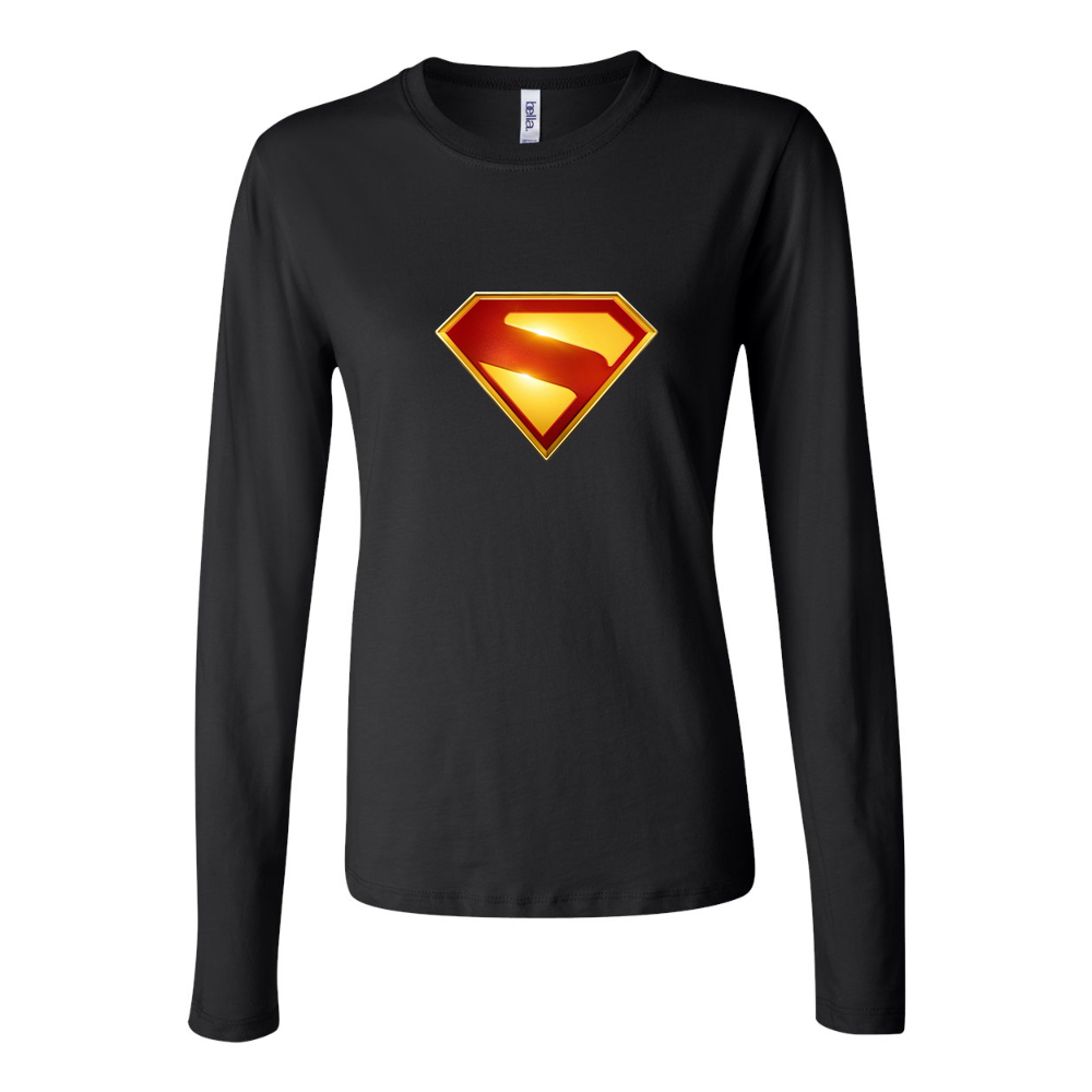 Women's Superman 2025 Long Sleeve T-Shirt - Black