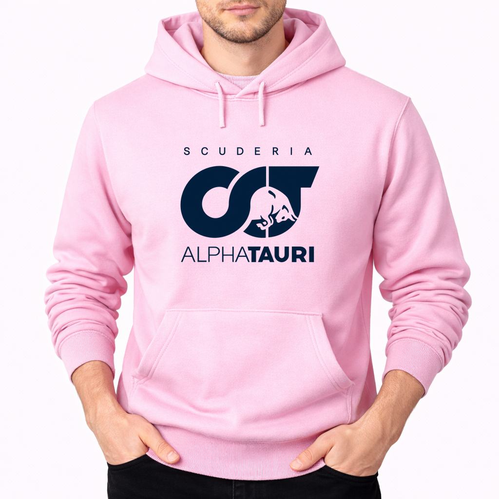 Men's Scuderia AlphaTauri Pullover Hoodie - Pink