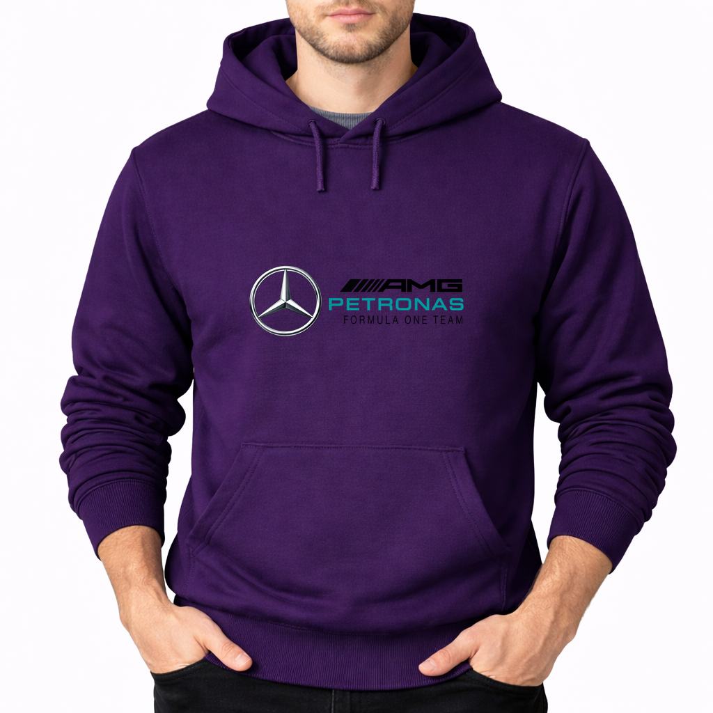 Men's Mercedes AMG Petronas Formula One Team Pullover Hoodie - Purple