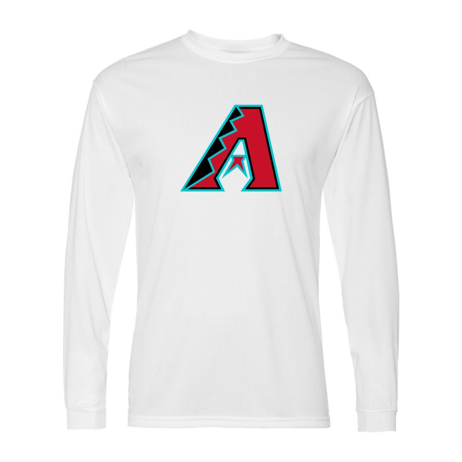 Men's Arizona Diamondbacks Polyester Long Sleeve T-Shirt - White