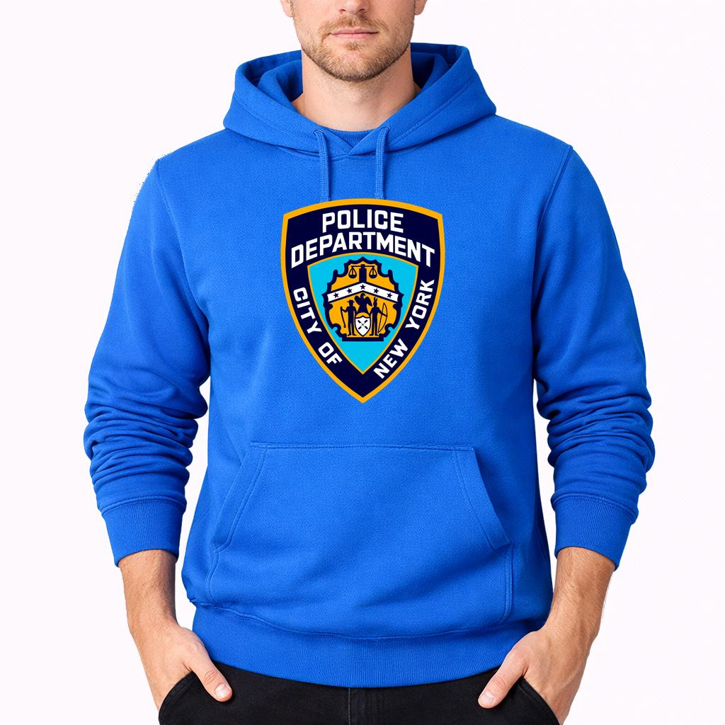 Men's NYPD 1 Pullover Hoodie - Azure