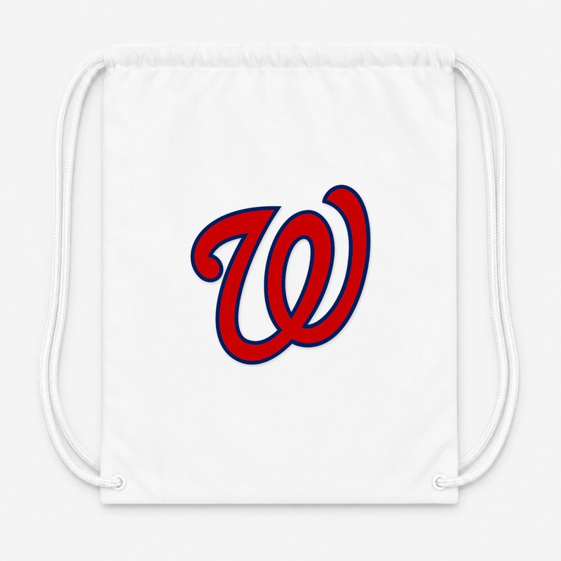 Washington Nationals Drawstring Bag - White