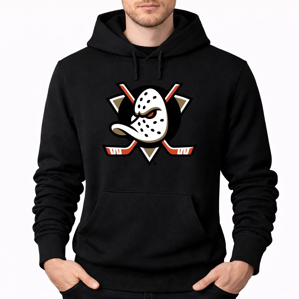 Men's Anaheim Ducks Pullover Hoodie - Black
