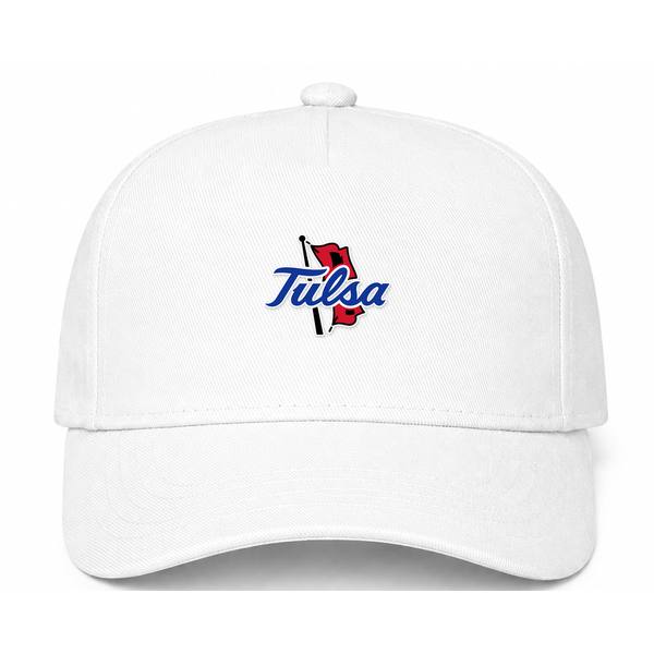 Tulsa Golden Hurricane Logo White Dad Baseball Cap Hat