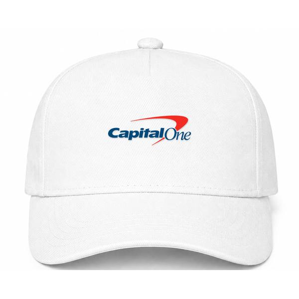 Capital One Logo White Dad Baseball Cap Hat