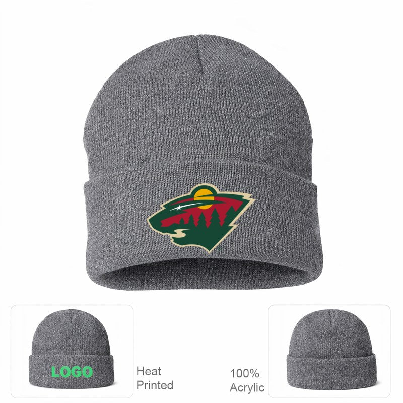Minnesota Wild Grey Beanie Hat