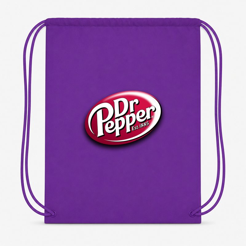 Dr Pepper Drawstring Bag - Purple