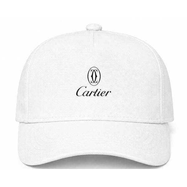 Cartier Black Logo White Dad Baseball Cap Hat
