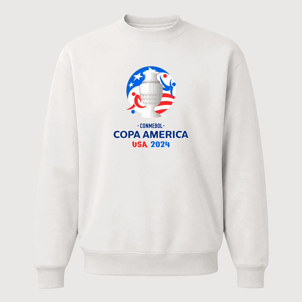 Men's Copa América 2024 Logo Crewneck Sweatshirt - White