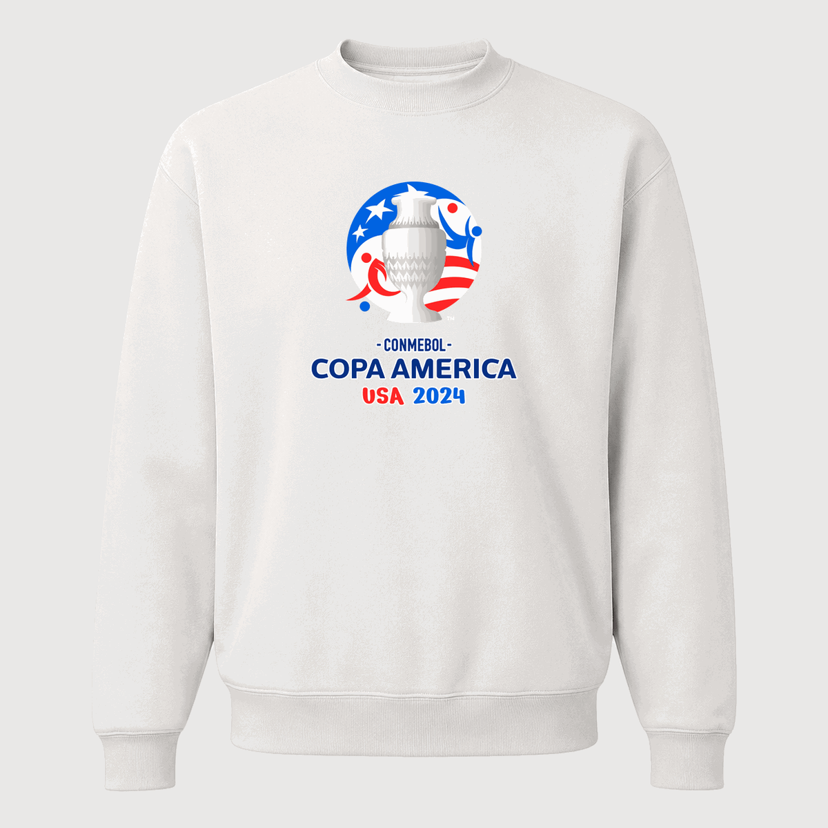 Men's Copa América 2024 Logo Crewneck Sweatshirt - White