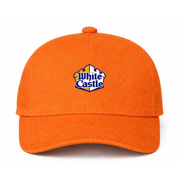 White Castle Logo Orange Dad Baseball Cap Hat