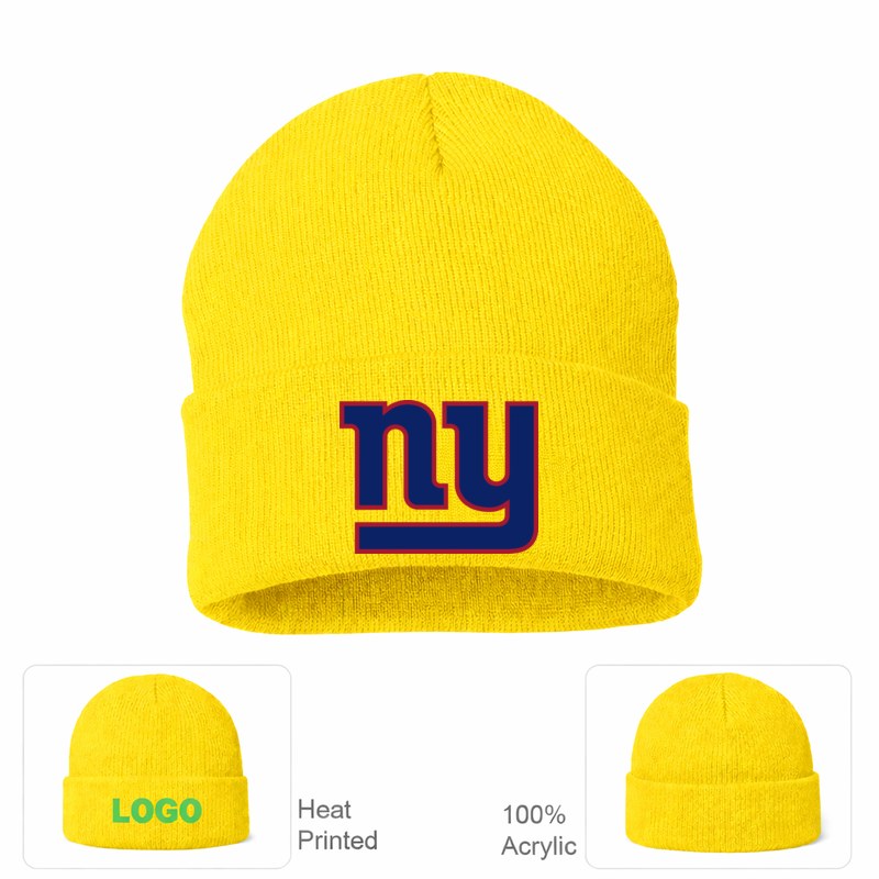 New York Giants Yellow Beanie Hat