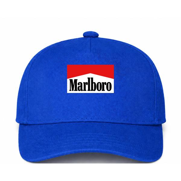 Marlboro Logo Blue Dad Baseball Cap Hat