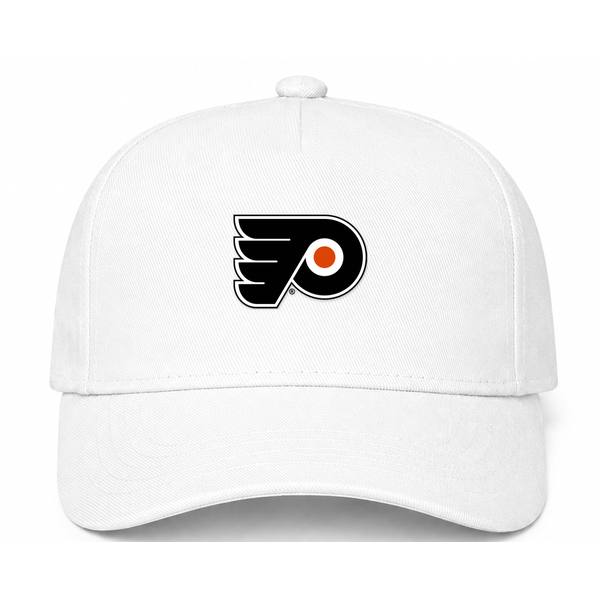 Philadelphia Flyers NHL Logo White Dad Baseball Cap Hat