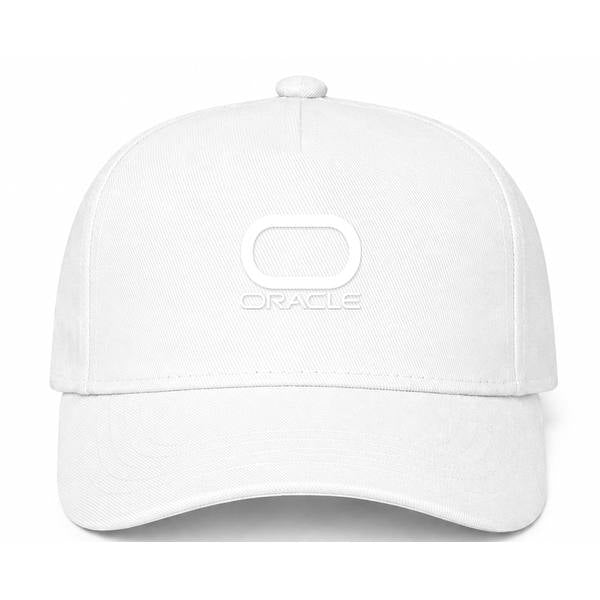 Oracle White Logo White Dad Baseball Cap Hat