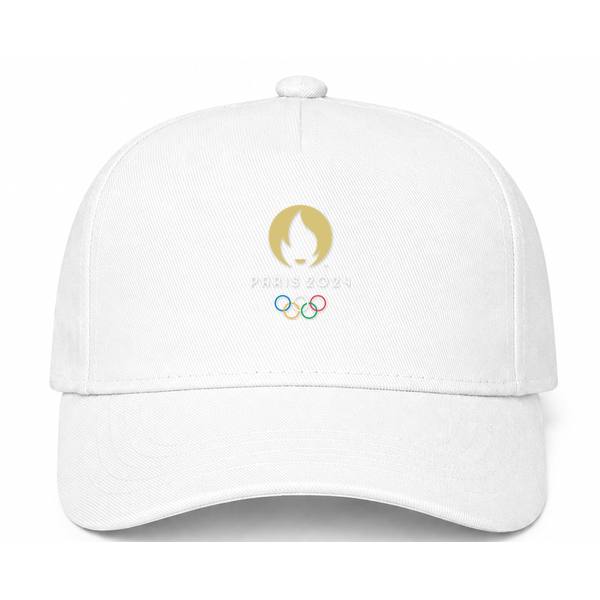 Olympics 2024 Paris White White Dad Baseball Cap Hat