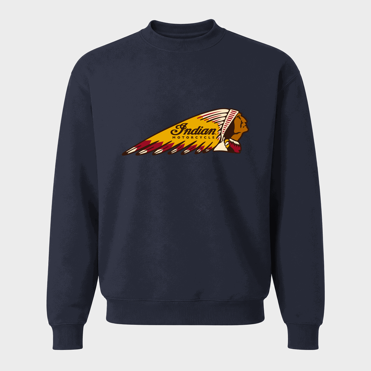 Men's Indian Motorcycle Crewneck Sweatshirt - Navy