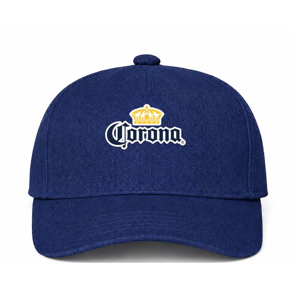 Corona Logo Navy Dad Baseball Cap Hat