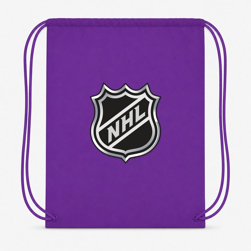 NHL Shield Drawstring Bag - Purple